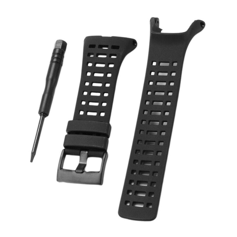23mm Replacement Black Silicone Rubber  Strap For Suunto Ambit 1 2 3
