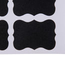 48Pcs fancy black board jam jar label labels stickers decor kitchen supplies FT