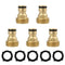 Male Brass Garden Hose Quick Connector 3/4 Inch Water Thread Hose Fitting N