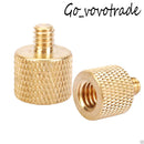 3/8'' Female to 1/4'' Male Tripod Thread Reducer Screw Adapter Brass For Camera