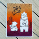 DIY Color Bear Album Embossing Clear Silicone Stamp Seal for Christmas (B) A