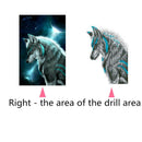DIY 5D Diamond Embroidery Night Wolf Painting Rhinestone Cross Stitch Home  R8L5