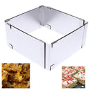 Adjustable Mousse Cake Ring Baking Mold Square Shape Cookie Cutters Bakeware Ew