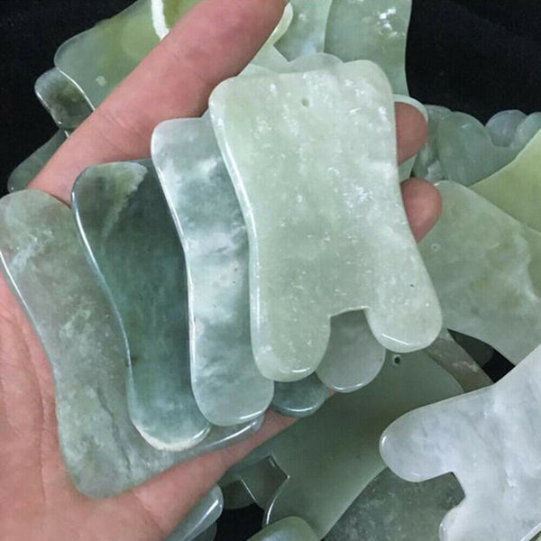 Natural Gua Sha Facial Body Massage Chinese Medicine Jade Board Scraping Tool