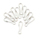 20pcs Metal Lanyard Snap Spring Clips Hooks Findings DIY Length 2.5cm JR