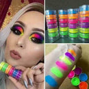 6Pcs/Set Luminous Fluorescent Powder Glow In The Dark Nail Art Decor For Wo Y7T9