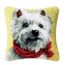DIY Latch Hook Rug Kit for Children Learn Latch Hooking Tie Dog Pillowcase