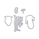 5pcs Elegant Lady Cutting Dies DIY Stencils Scrapbook Embossing DIY Cards