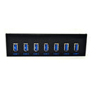 USB 3.0 7 Ports Hub 5Gbs High Speed CD-ROM Drive Bay Front Panel for W2E