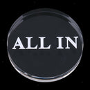 Durable Acrylic Casino Game Dealer Button ALL IN Button Zhuang Button Poker Card