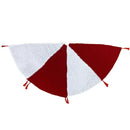 Home Decor Christmas Tree Skirt Floor Folding Round Holiday With Tassels Aprons