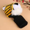 Golf Club Headcover Plush Cute Cartoon Tiger Bar Head Protection Covers