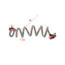 Bird Spiral Rope Perch, Cotton Parrot Swing Climbing Standing Toys w/ Bell