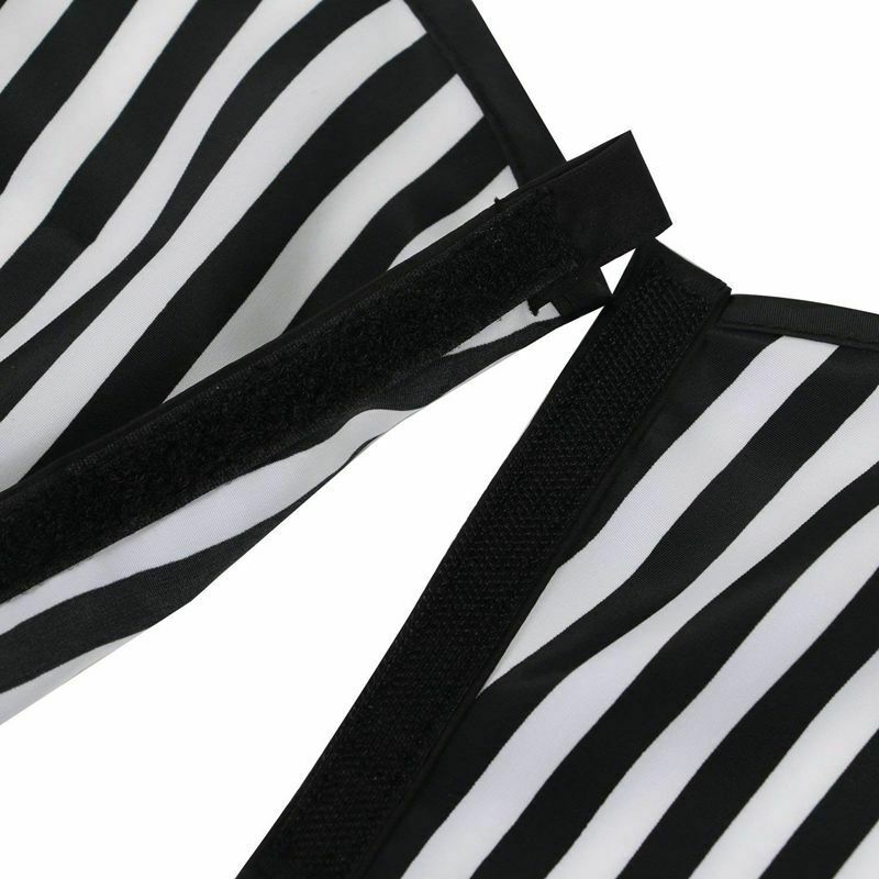 Hair Cutting/Barbers Cape - Adjustable Black and White Stripe Hairdressing  S2K8