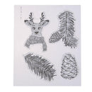 Silicone Rubber Stamp + Cutting Dies Stencil Frame Scrapbook Christmas