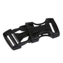 1" Replacement Belt Connecting Black Plastic Quick Release Buckle 2 Pcs