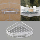 Metal Shower Caddy Bathroom Shelf Corner Rack Organiser Storage Triangular Shelf
