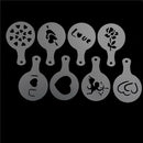 8pcs Cake Stencils Mold Valentine's Day Coffee Mold Pastry Tools Cookie Decor TO