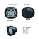 1Pcs 15W 9 LED Motorcycle Boat Spot Driving Headlight Fog Light Lamp P NLK
