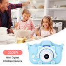 Cute 1080P HD Children Cartoon Digital Camera Educational Video Toys (Blue)