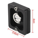 PU40 Quick Release Plate for J1 N1 Tripod Ball Head Arca Swiss with 1/4 inc