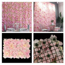 Artificial Silk Flower Wall Panel Photo Backdrop DIY Wedding Venue Decorations
