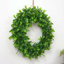 16.5" Wreath Artificial Green Leaves Door Wreath Leaves Garland for Home Office