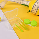 Mini Transparent Clear Portable Contact Lens Case Storage Box Holder Containe M&