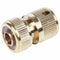 6 Pcs Brass Garden Lawn Water Hose Pipe Fitting 1/2 inch Quick Connector Y4D8
