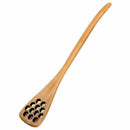4pcs Hand-made Solid Wood Honey Mixing Bar Carved Hollow-out Spoon 7 inch x