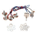 Guitar Circuit Wiring 2V/2T Toggle Pickup Selector A500K B500K Pot White