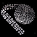 2pcs 5yard Rhinestone Chain Trim Sewing Applique Craft 27mm Wedding Decor