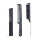 3pcs/Set Anti-Static Carbon Comb Professional Beauty Salon Styling Comb A