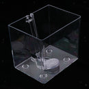 Self Cleaning Acrylic Fish Tank Bowl for Office Home Creative Gifts Blue