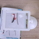 Portable Desktop 3X Magnifier Led 180 Degree Rotatable Desk Lamp Lighting L V9Q2
