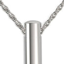 Cylinder Pendant Necklace Stainless