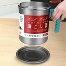Grease Strainer Container Holder Storage Frying Cooking Oil Can PotJ Bj