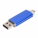 Memory 16GB USB drive OTG + mini USB Flash Drive for Notebook Blue