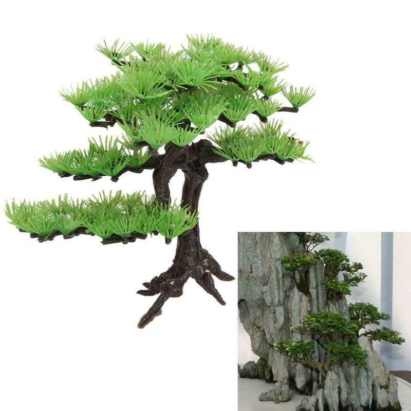 Artificial Plant Aquarium fish tank rockery bonsai hotel ornament decor