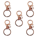 17pcs Clasp Crimp Cord Ends Lobster Clasp Necklace Bracelet Keyring Making