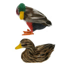 2pcs Lifelike Plastic Duck Statue Garden Sculpture Home Lawn Pond Ornament