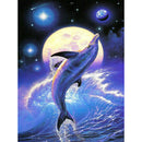 5D DIY Full Drill Diamond Painting Dolphin Cross Stitch Embroidery (390)