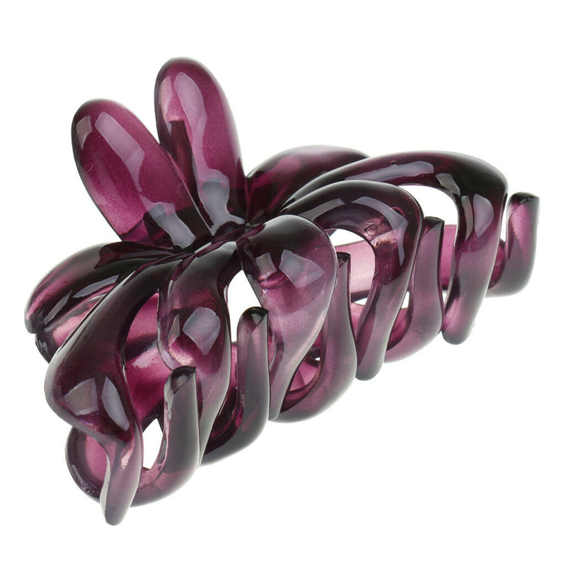 Large Purple Hair Claw Clamp Clip Acrylic Barrette Hair Accessories Hairwear