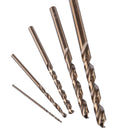 5pcs HSS CO M35 Cobalt Twist Drill Bits For Metal Steel 1mm 2mm 3mm 4mm 5mm