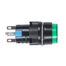 5X(AC 250V 5A SPDT 1NO 1NC 5 Pins Latching Green Push Button Switch w 220V C4H4)