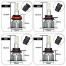 2Pcs 6000K Csp Car Led Headlight Bulb 50W 6400Lm Car Shape 9012 T4N9