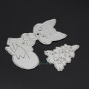 2Pcs Christmas Tree Cat Cutting Dies Stencil DIY Scrapbooking Album Craft Card