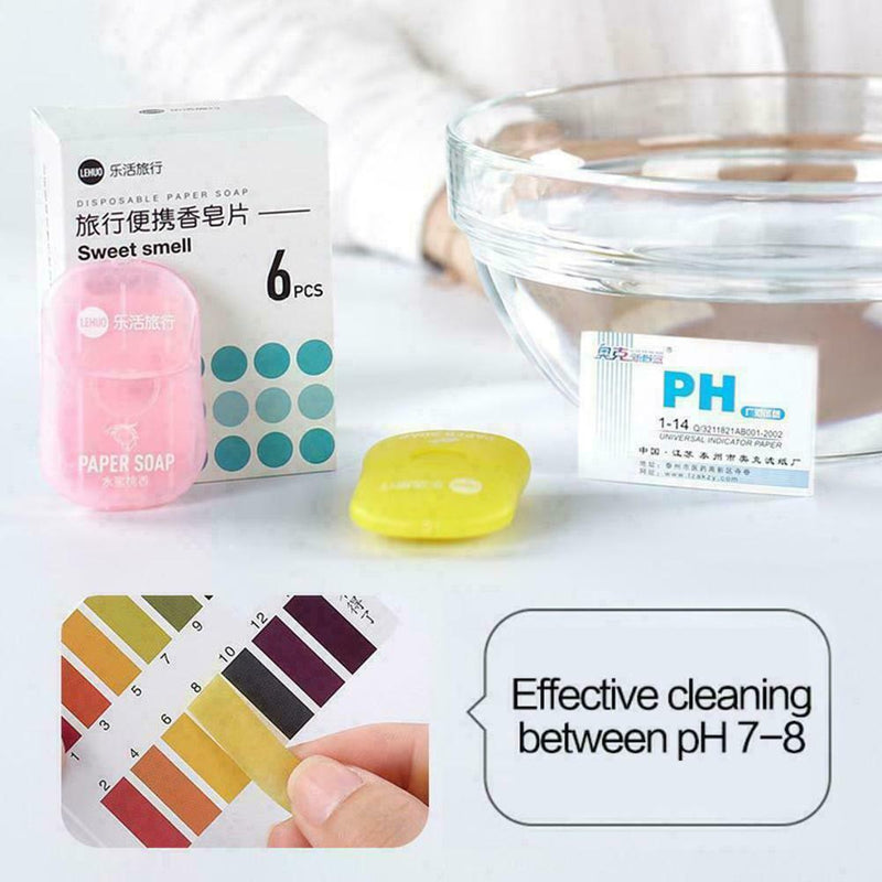 120Pcs Mini Soap Tablets Bath Cleaning Soap Sheet Paper New Soap E3E1