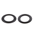 2Pcs Audio Speaker Part Foam Edge Rings Spare Replacement Repair Black 3''