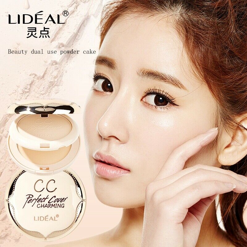 Lideal Double Layer Soft Translucent Compact Pressed Powder Face Contour Pa F7G4